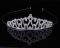 Діадема (тіара) у вигляді корони A-06 колір срібло, матеріал метал