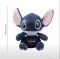 М'яка іграшка плюшева Стіч Ангел (Stitch) синій, 30 см (3783) в комбінезоні