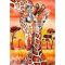 Набір для творчості алмазна вишивка картина мозаїка жирафи 30*40 см 60719_BGLD полотно на рамі