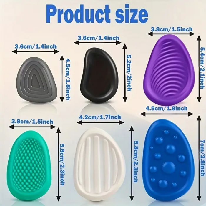 Сенсорні антистрес камінці 6шт для нейророзвитку (3734) зняття стресу та тривожності, дрібна моторика