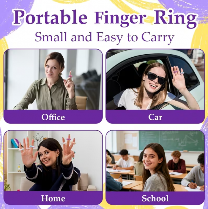 Антистрес іграшка сенсорне кільце на палець (4602) ціна за 1 шт