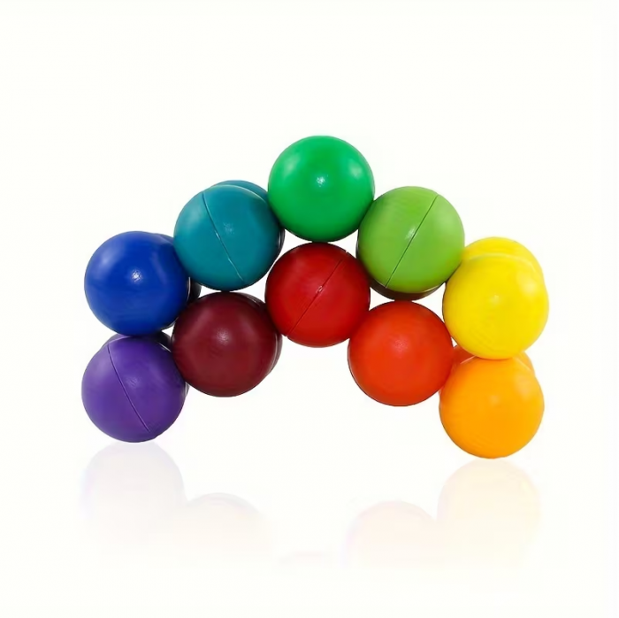 Антистрес іграшка кольорові нейрокульки молекули (4587) кульки вільного обертання