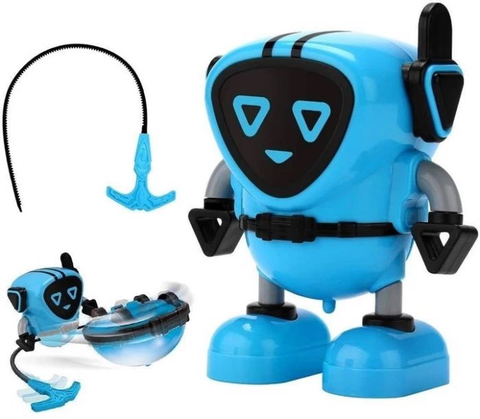 Дитяча іграшка робот дзига гіроробот синій фрикційний BB03-01C GYRO FORCE