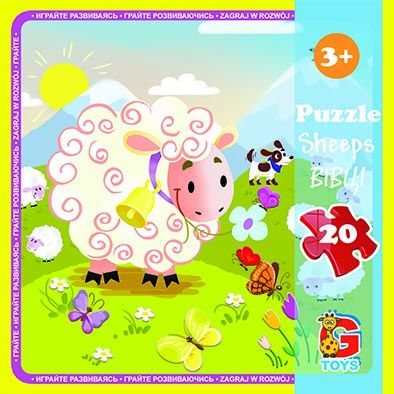 Дитячі пазли для малюка ТМ G-Toys із серії "Ферма", 20 ел. LA06