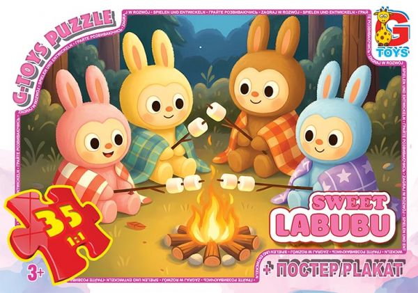 Пазли ТМ "G-Toys" із серії "Веселі Лабубу", 35 ел. LAB41
