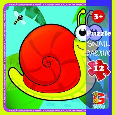 Дитячі пазли для малюка ТМ G-Toys із серії "Комахи", 12 ел. LI02