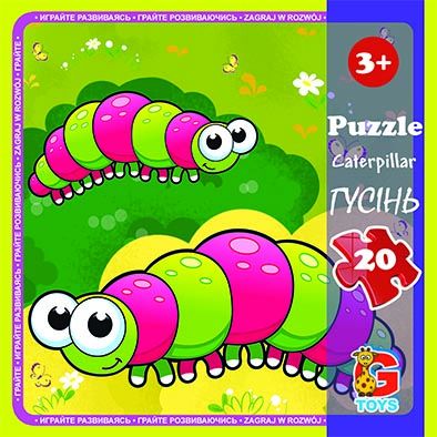 Дитячі пазли для малюка ТМ G-Toys із серії "Комахи", 20 ел. LI06