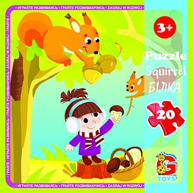 Дитячі пазли для малюка ТМ G-Toys із серії "Лісові мешканці", 20 ел. LR06