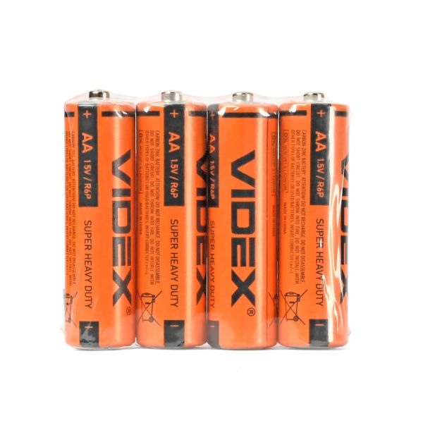 Батарейка сольова Videx R6P/AA ціна за 1шт (21156) Батарейка сольова Videx R6P/AA ціна за 1шт (21156)