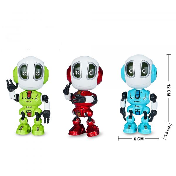 Дитяча іграшка металевий індуктивний робот повторюшка , світло, звук MY66-J1202 MING YUAN 