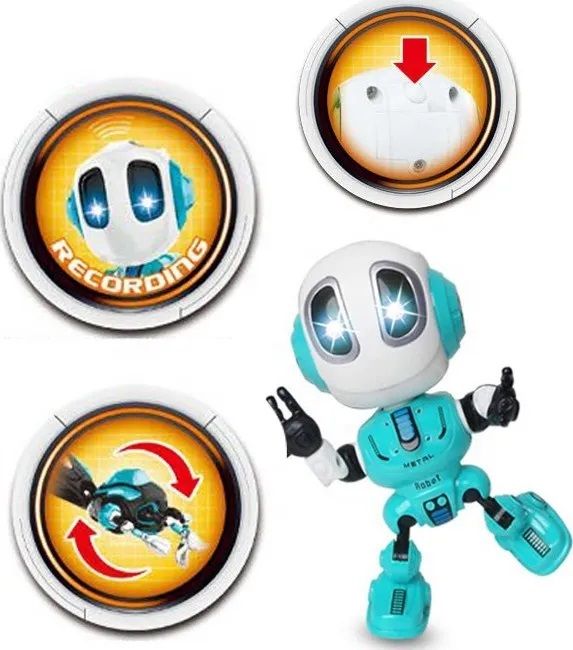 Дитяча іграшка металевий індуктивний робот повторюшка , світло, звук MY66-J1202 MING YUAN 