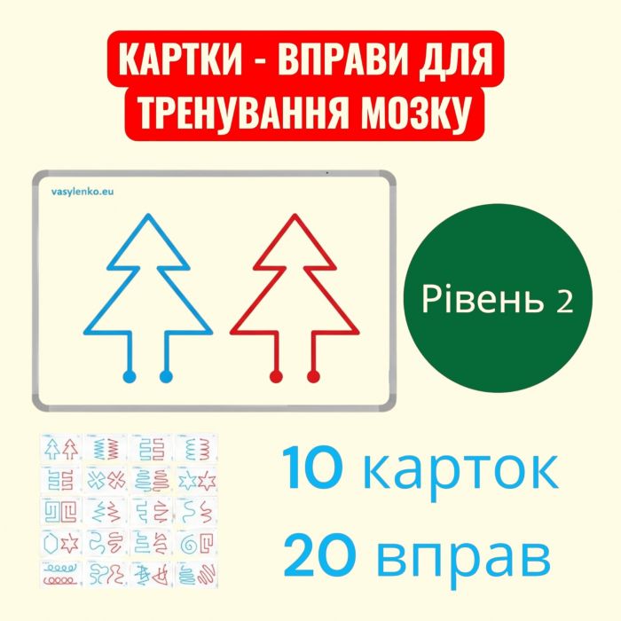 Нейрогра для розвитку міжпівкульної взаємодії (одночасне малювання двома руками) рівень складності 2 (2-А4, 4679)