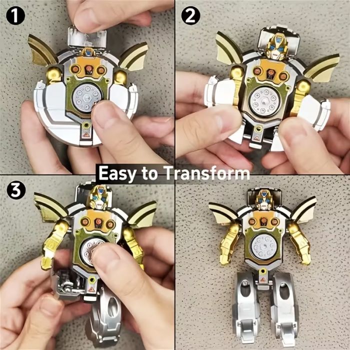 Дитяча іграшка гіроскоп спінер антистрес трансформер робот (3781) відео в описі