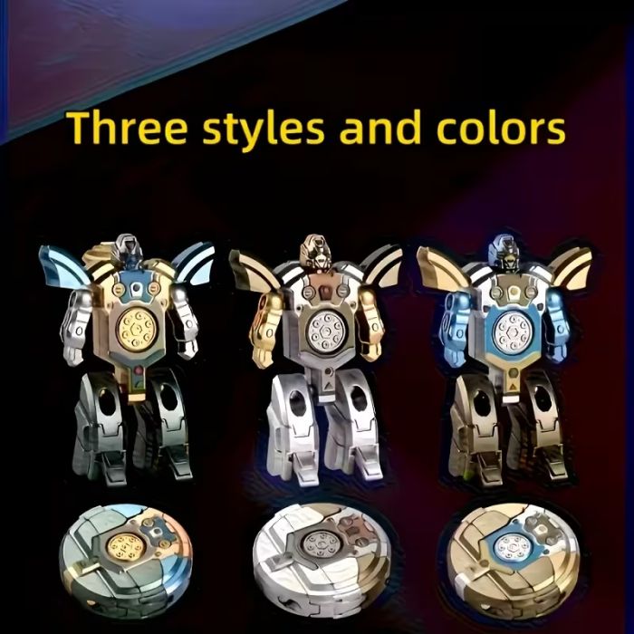 Дитяча іграшка гіроскоп спінер антистрес трансформер робот (3781) відео в описі