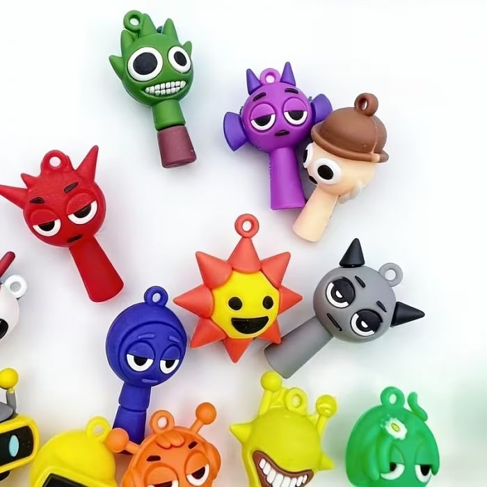 Дитяча іграшка фігурка Спрункі (Sprunki), набір різних 24 шт, 24 персонажа гри Incredibox (3788), ціна за набір