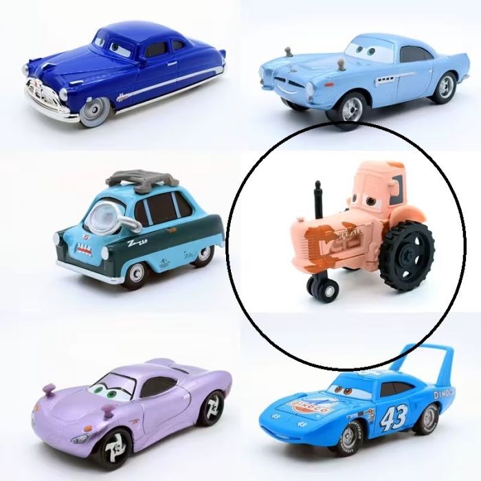 Дитяча іграшка трактор герой мультфільма тачки (4508) метало-пластиковий корпус, розмір 6х5х5см