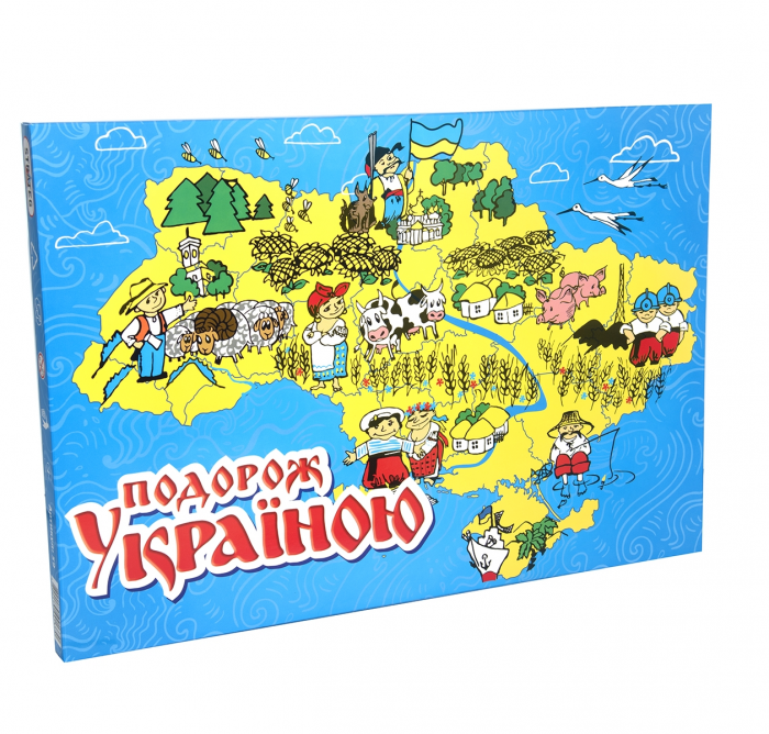 Дитяча настільна гра 59 (укр) Подорож Україною українською мовою (59)
