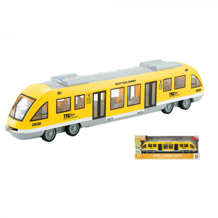 Дитяча іграшка трамвай WY920B (WENYI) фрикційний механізм, світло, звук