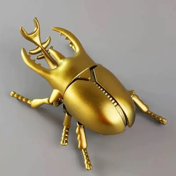 Дитяча іграшка жук механічний (колір золото), 3979, відео в описі 