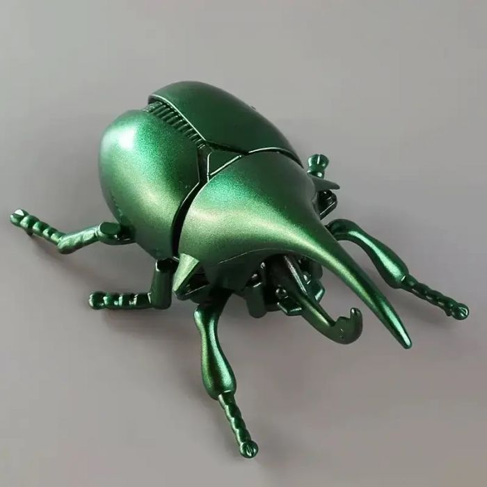 Дитяча іграшка жук механічний (колір зелений), 3980, відео в описі 