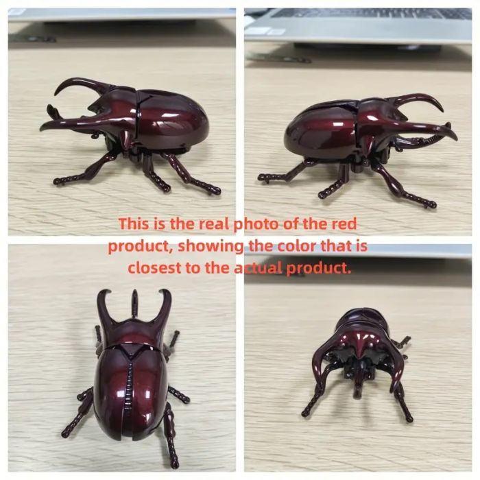 Дитяча іграшка жук механічний (колір зелений), 3980, відео в описі 