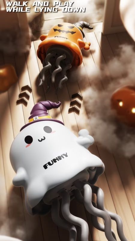 Дитяча іграшка танцючий восьминіг (4027) білий (відео в описі)