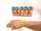 Стильна прикраса для дівчат браслет дитячий зіппер однокольоровий, 18см, в ящ. в асортименті 10 кольорів (неон), 940188 